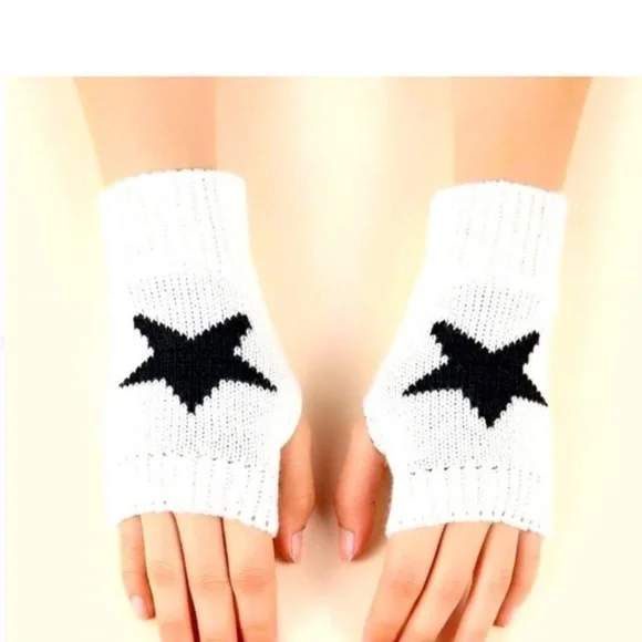 White Bikini Top with Black Star Accents - Picture 4 of 7